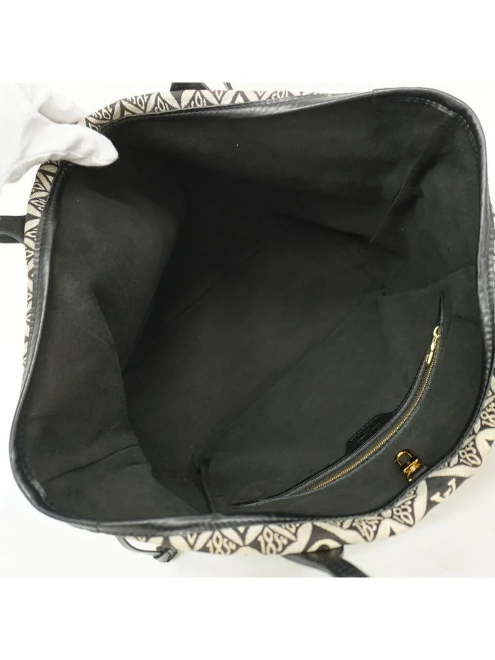 Louis Vuitton Tote Monogram Jacquard Neverfull MM Black Gray